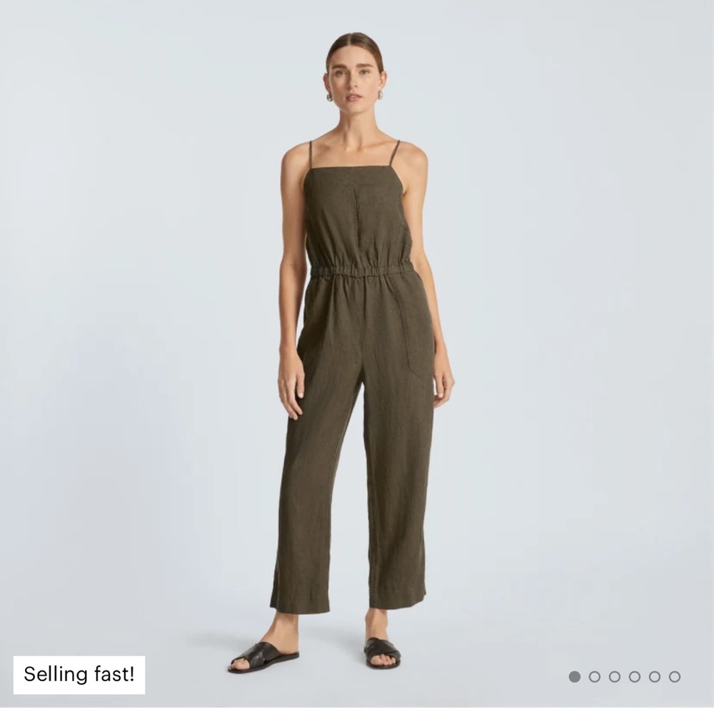 Everlane - Linen Shoestring Jumpsuit NWT